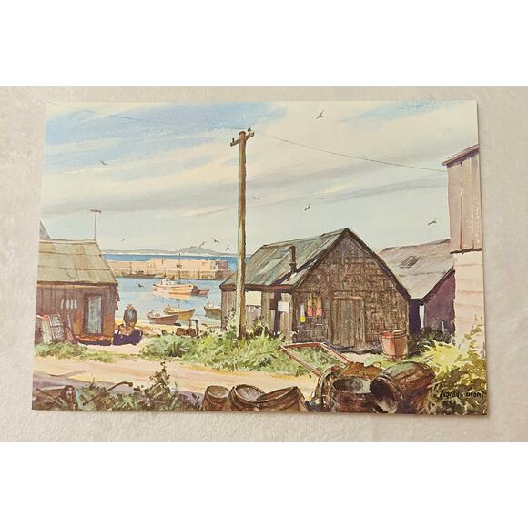 (6) Marine Water Colors Gordon Grant State Mutual Life Assurance Co of America - Picture 4 of 11